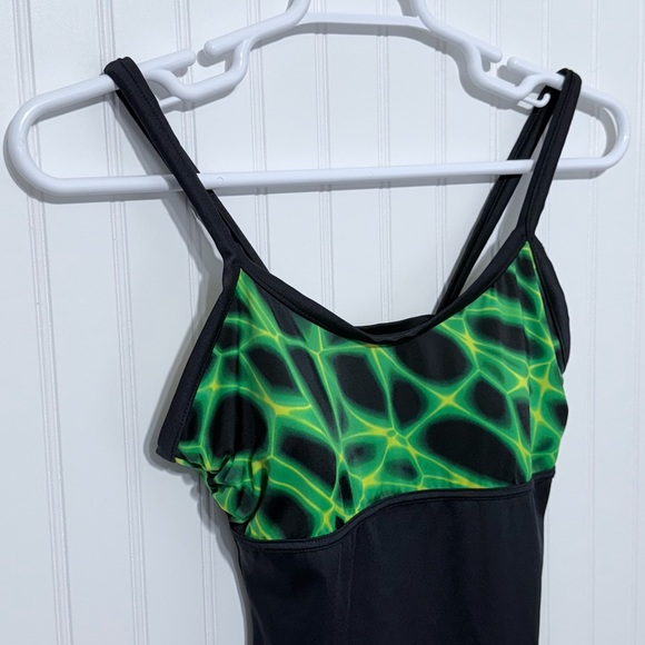 Missy Green and Black Women's Swimsuit Size L -12/14 - Picture 5 of 13